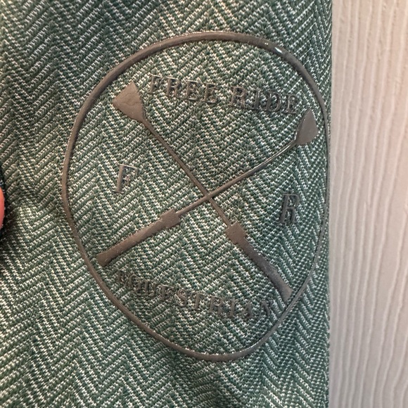 NEW Free Ride Equestrian girls GREEN TWEED  breeches size 12-13 - Picture 4 of 4